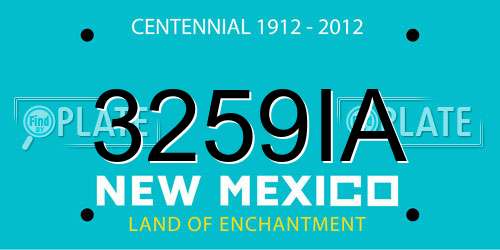3259IA New Mexico License Plate