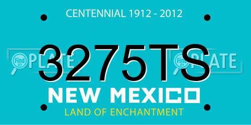 3275TS New Mexico License Plate