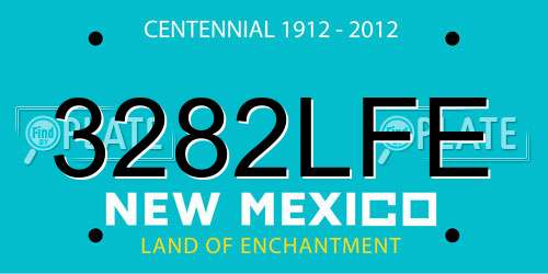 3282LFE New Mexico License Plate