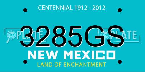 3285GS New Mexico License Plate