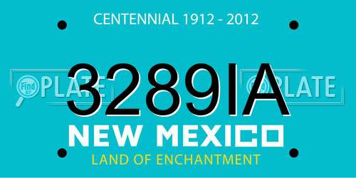 3289IA New Mexico License Plate