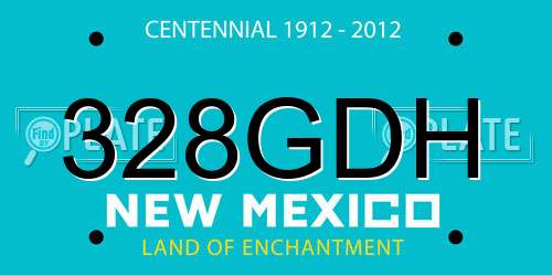 328GDH New Mexico License Plate