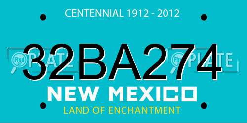 32BA274 New Mexico License Plate