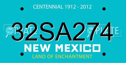 32SA274 New Mexico License Plate