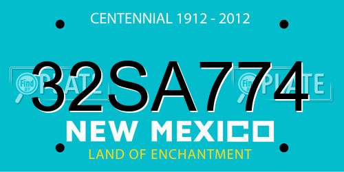 32SA774 New Mexico License Plate