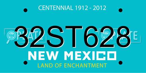 32ST628 New Mexico License Plate