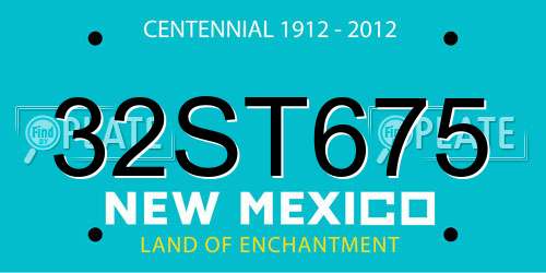 32ST675 New Mexico License Plate