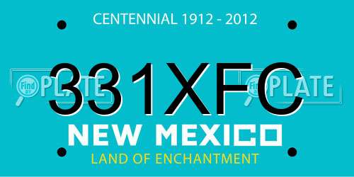 331XFC New Mexico License Plate