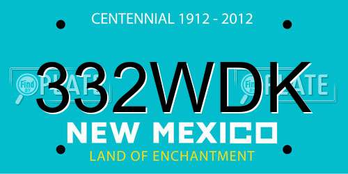 332WDK New Mexico License Plate