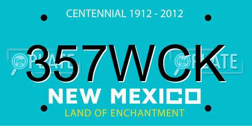 357WCK New Mexico License Plate