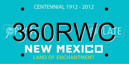 360RWC New Mexico License Plate