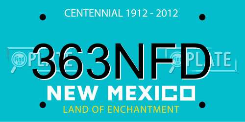 363NFD New Mexico License Plate