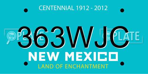 363WJC New Mexico License Plate