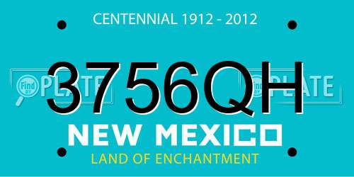 3756QH New Mexico License Plate