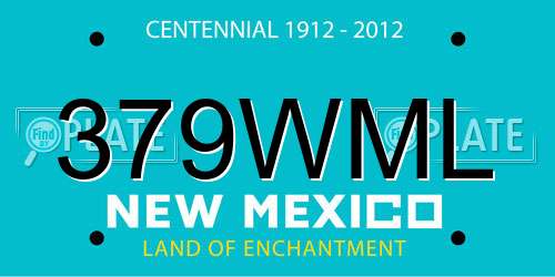 379WML New Mexico License Plate