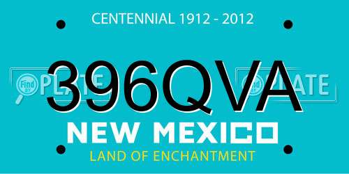 396QVA New Mexico License Plate