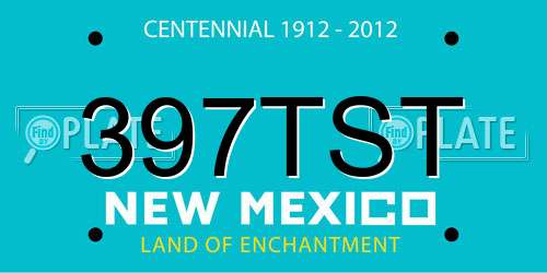 397TST New Mexico License Plate