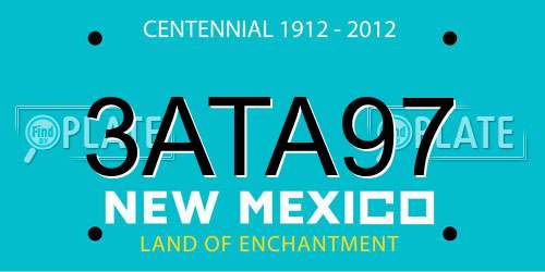 3ATA97 New Mexico License Plate