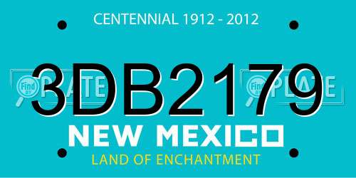 3DB2179 New Mexico License Plate