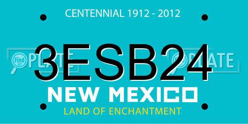 3ESB24 New Mexico License Plate