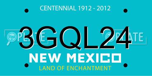 3GQL24 New Mexico License Plate