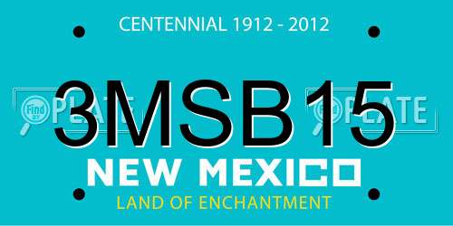 3MSB15 New Mexico License Plate