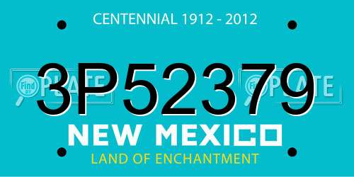 3P52379 New Mexico License Plate