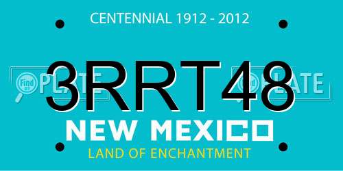 3RRT48 New Mexico License Plate