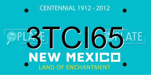 3TCI65 New Mexico License Plate