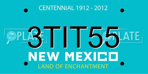 3TIT55 New Mexico License Plate