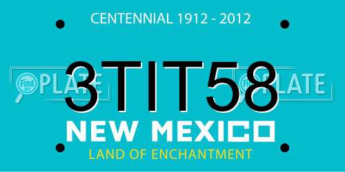 3TIT58 New Mexico License Plate