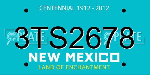 3TS2678 New Mexico License Plate