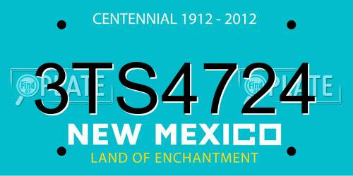 3TS4724 New Mexico License Plate
