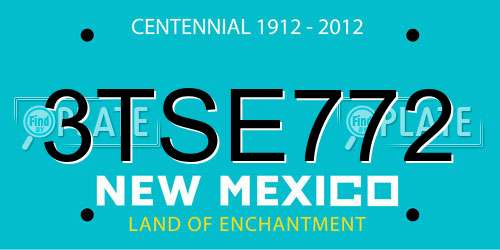 3TSE772 New Mexico License Plate
