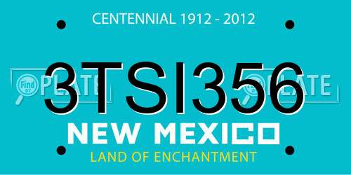 3TSI356 New Mexico License Plate
