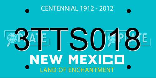 3TTS018 New Mexico License Plate
