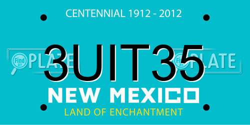 3UIT35 New Mexico License Plate