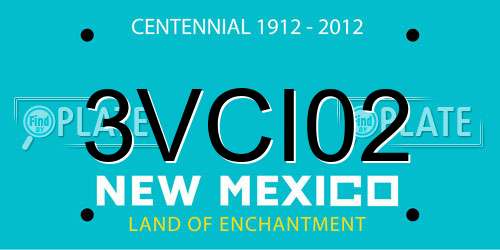 3VCI02 New Mexico License Plate