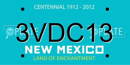 3VDC13 New Mexico License Plate