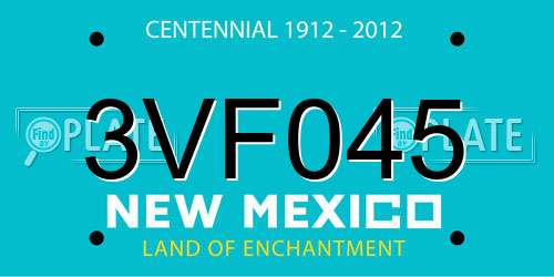 3VF045 New Mexico License Plate
