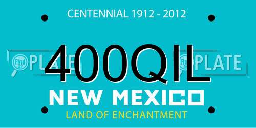 400QIL New Mexico License Plate