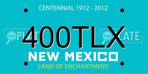 400TLX New Mexico License Plate