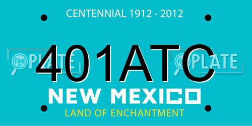 401ATC New Mexico License Plate