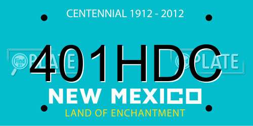 401HDC New Mexico License Plate