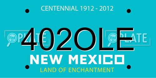 402OLE New Mexico License Plate