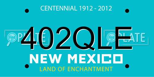 402QLE New Mexico License Plate