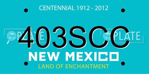 403SCC New Mexico License Plate