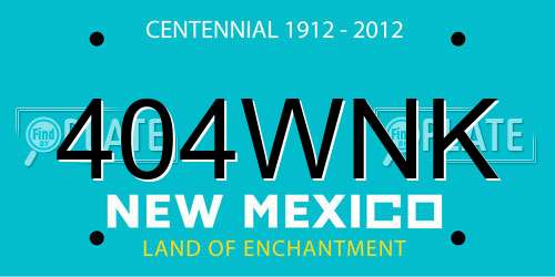 404WNK New Mexico License Plate