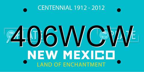 406WCW New Mexico License Plate