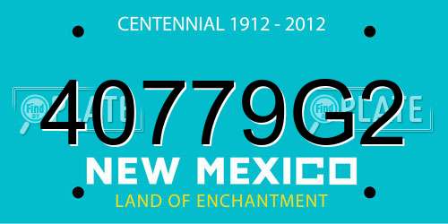 40779G2 New Mexico License Plate